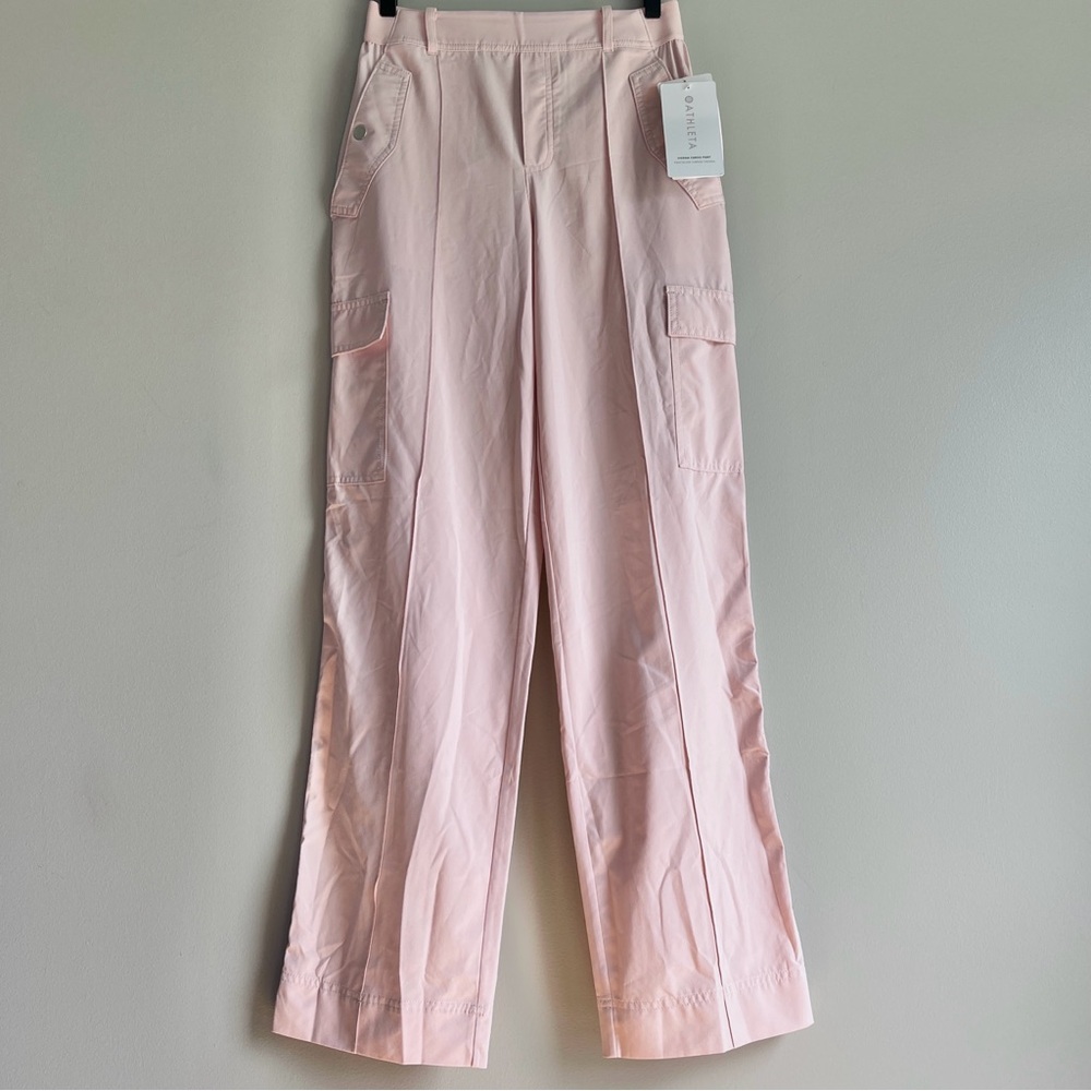 Athleta NEW Vienna cargo pant womens 2 athletic track warm up pockets relaxed